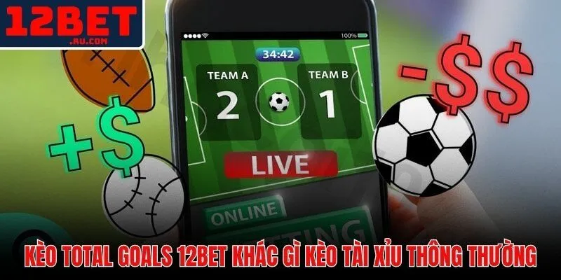 Kèo bàn thắng 12BET với odds rời rạc vượt trội Tài Xỉu nhị phân